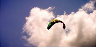 Flying kite