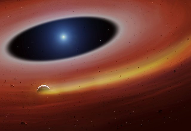 This planet fragment survives the death of its star