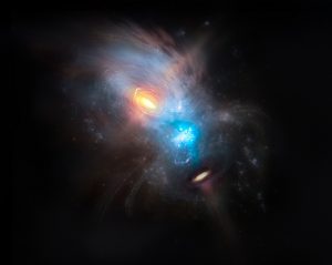 Scientists capture the turbulent life of two supermassive black holes ...