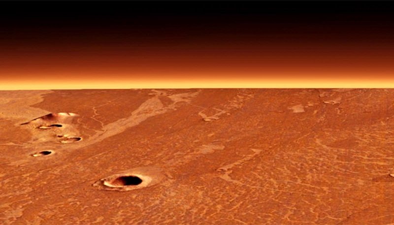 La flamante actividad volcánica de Marte revela una historia turbulenta