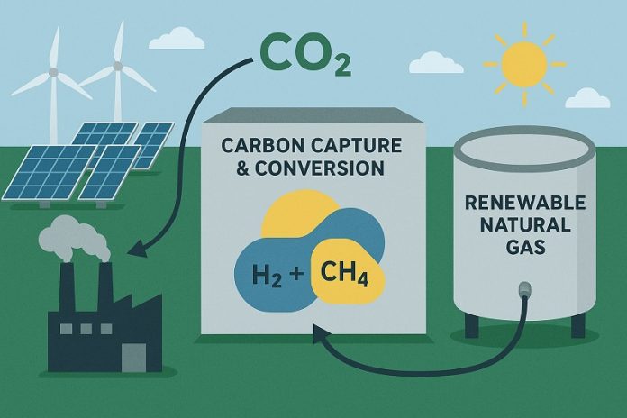 Scientists turn captured carbon into clean, storable natural gas
