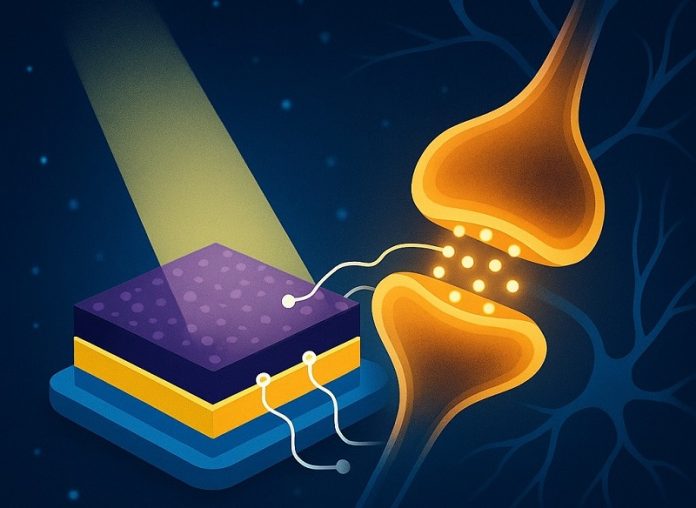 Light-sensitive material could help electronics think like the brain