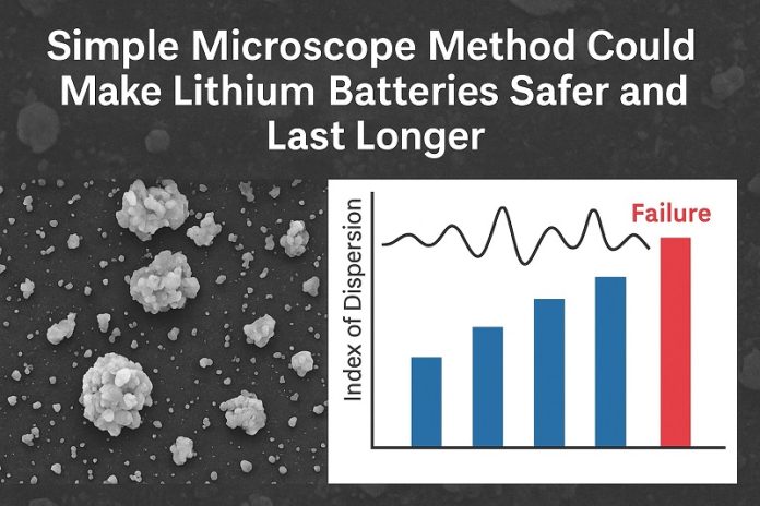Simple microscope method could make lithium batteries safer and last longer