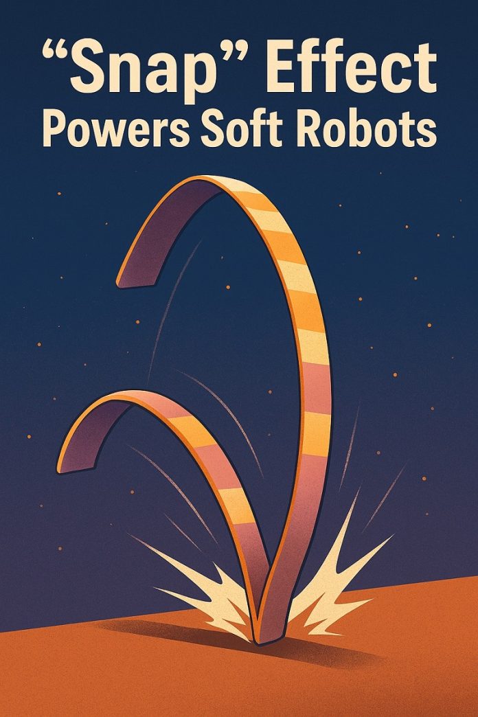How a “snap” effect could power the future of soft robots