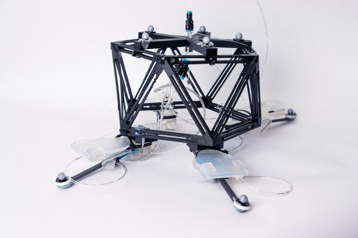 Air-powered robots learn to walk, crawl, and think without a brain